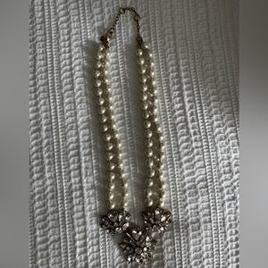 J. Crew Pearl and Crystal Necklace